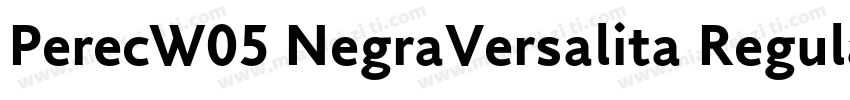 PerecW05 NegraVersalita Regular字体转换